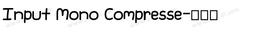 Input Mono Compresse字体转换